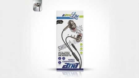 New Lite NL-004 Metal Wired Earphones with Mic